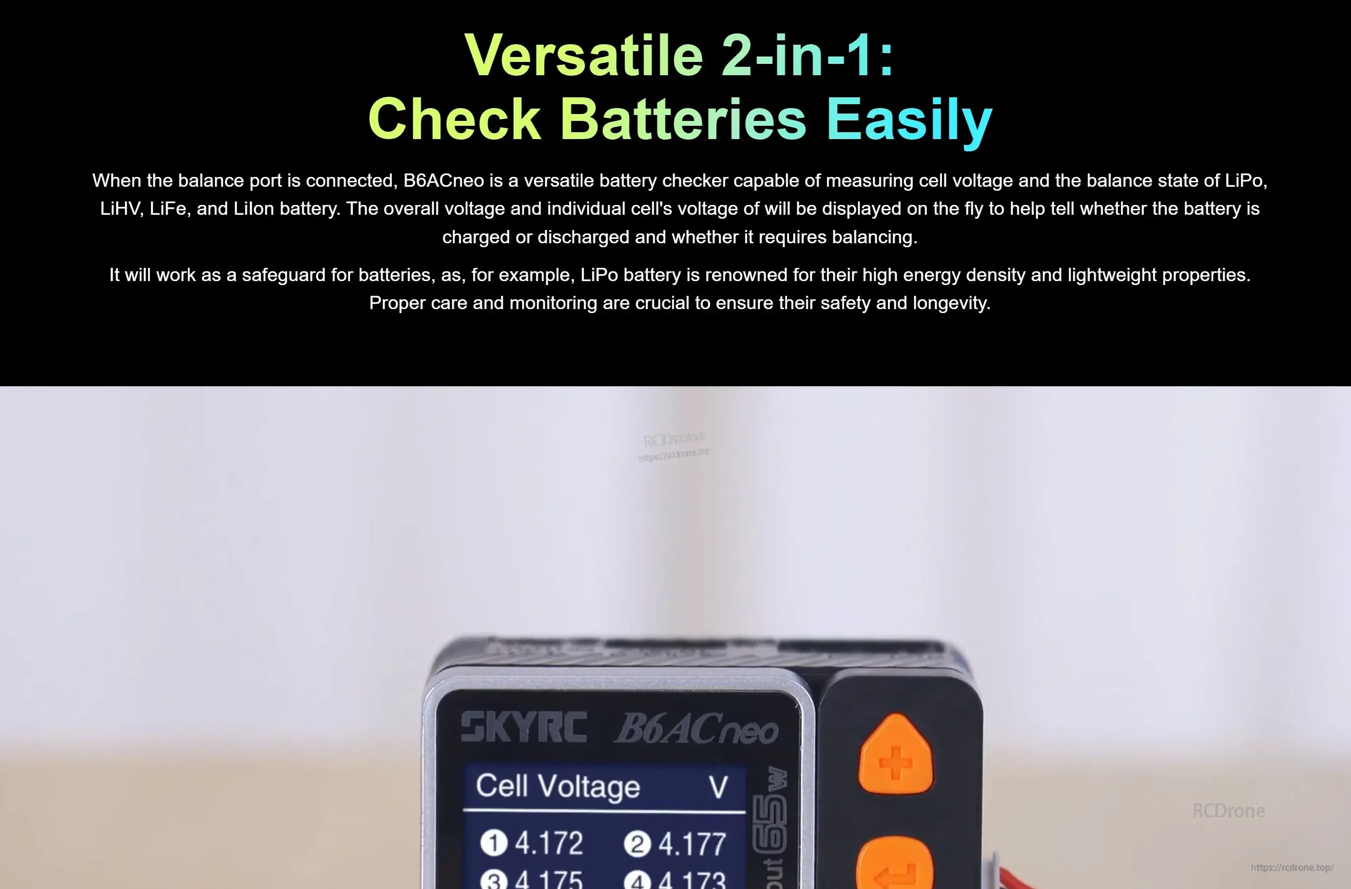 SKYRC B6ACNeo Balance Charger 200W DC / 60W AC