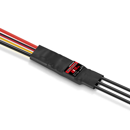 HobbyWing Skywalker V2 20A mini single ESC in heat-shrink wrap with input leads and three motor wires