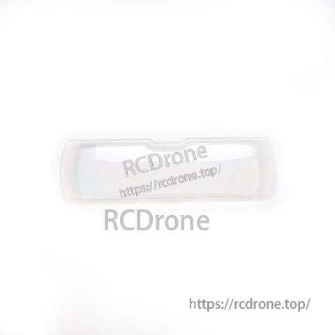 Clear plastic Cobra X goggle lens/optics cover replacement piece, curved rectangular shape