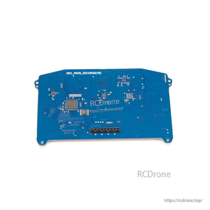 Cobra X goggle mainboard PCB, rear side view with connector header