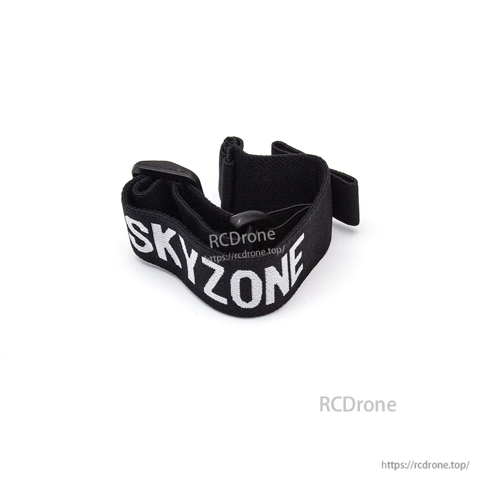 SKYZONE Cobra X FPV goggle replacement head strap in black with SKYZONE logo and Velcro adjusters