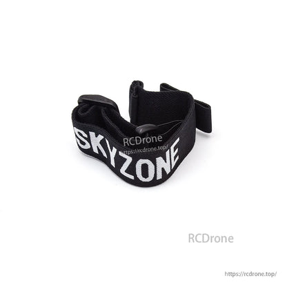 SKYZONE Cobra X FPV goggle replacement head strap in black with SKYZONE logo and Velcro adjusters