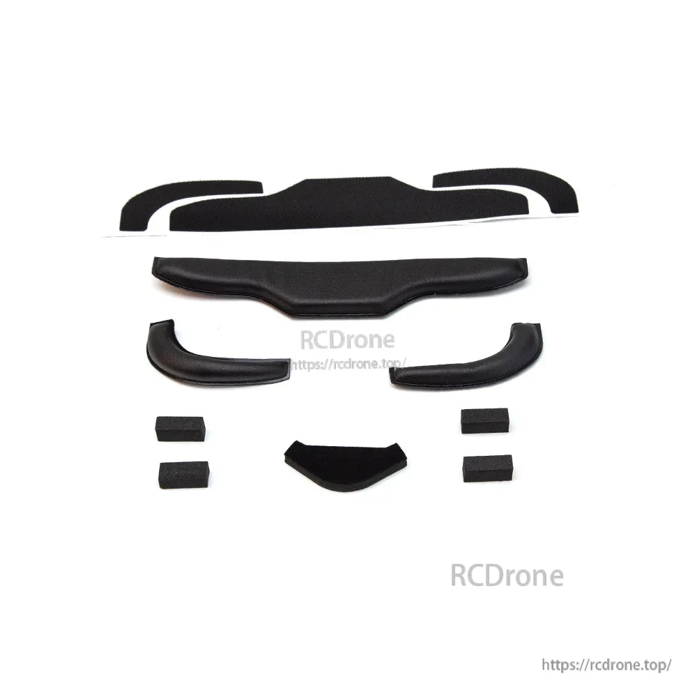 Replacement face foam pad and spacer set for Cobra X FPV goggles, multiple pieces