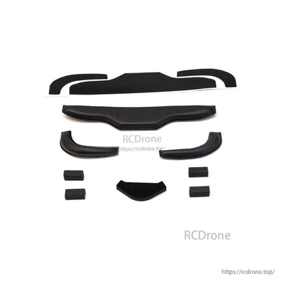 Replacement face foam pad and spacer set for Cobra X FPV goggles, multiple pieces