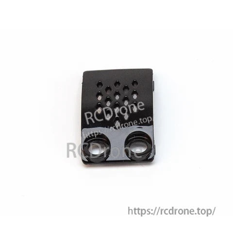 SKYZONE SKY04X bay cover replacement in black with vent holes and dual circular cutouts