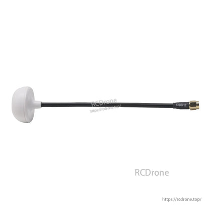 Side profile of white 5.8GHz antenna showing cable length and SMA connector end