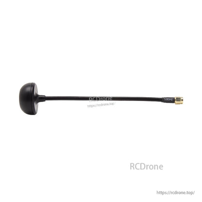 Side profile of black 5.8GHz antenna showing cable length and SMA connector end