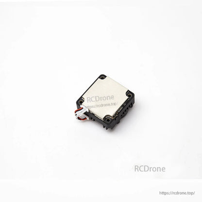 SKYZONE VT6550 CNC 6.5G 4W VTX underside view with metal shield plate and mounting holes
