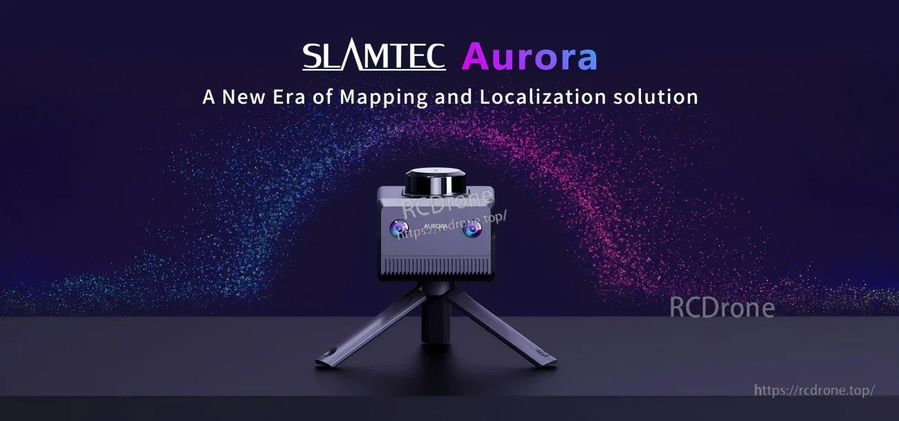 SLAMTEC Aurora LiDAR mapping and localization sensor module on tripod, compact 505g design