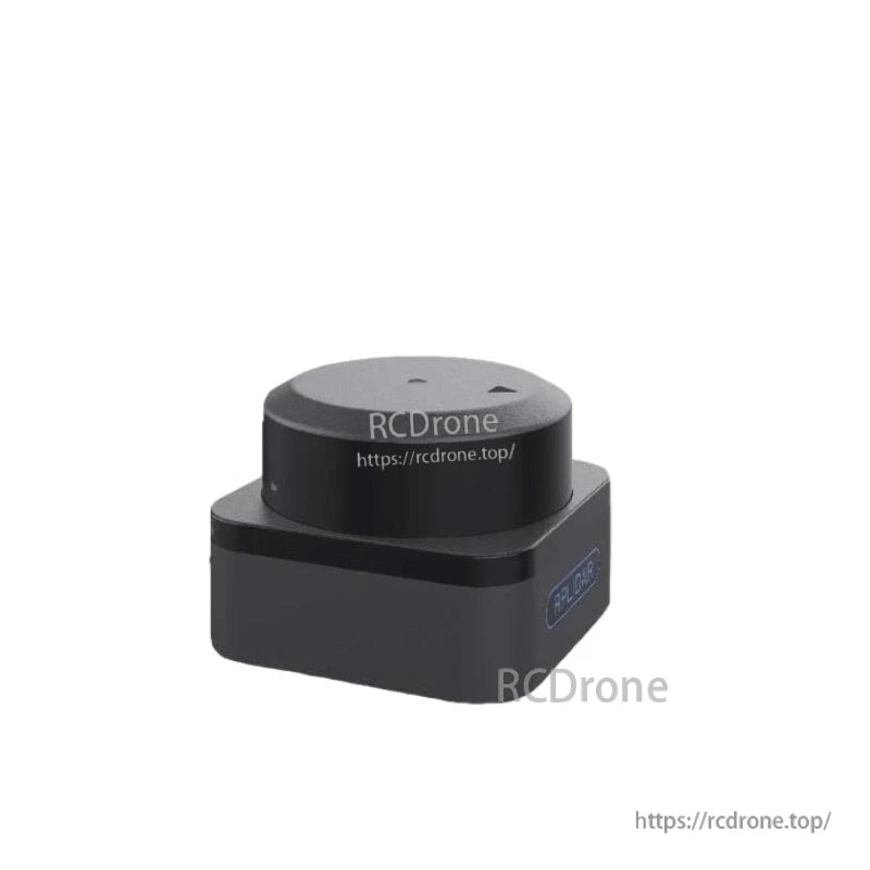 SLAMTEC RPLIDAR S3 LiDAR sensor angled product photo on white background with RCDrone watermark