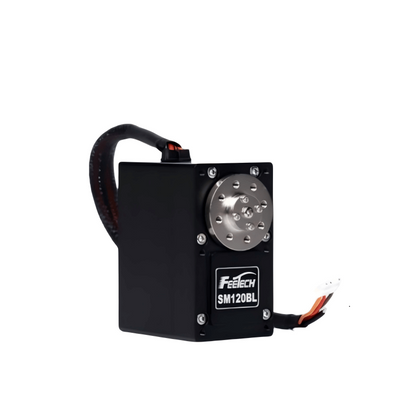 FEETECH SM120BL Servo Motor, 24V RS485 Serial, 120kg.cm Torque, Brushless, Steel Gears, 360° Range, Aluminium 7075