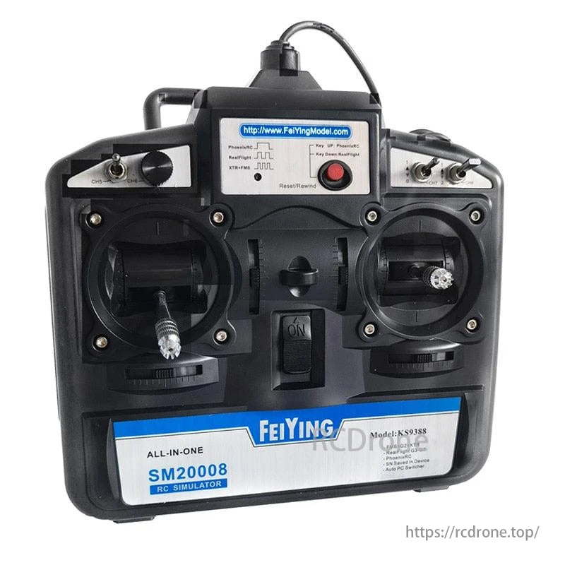 SM20008 6CH / 8CH RC RC Flight Simulator Support Real G8 G9 XTR Remote Control Helikopta Drone ya mrengo isiyohamishika KS9388