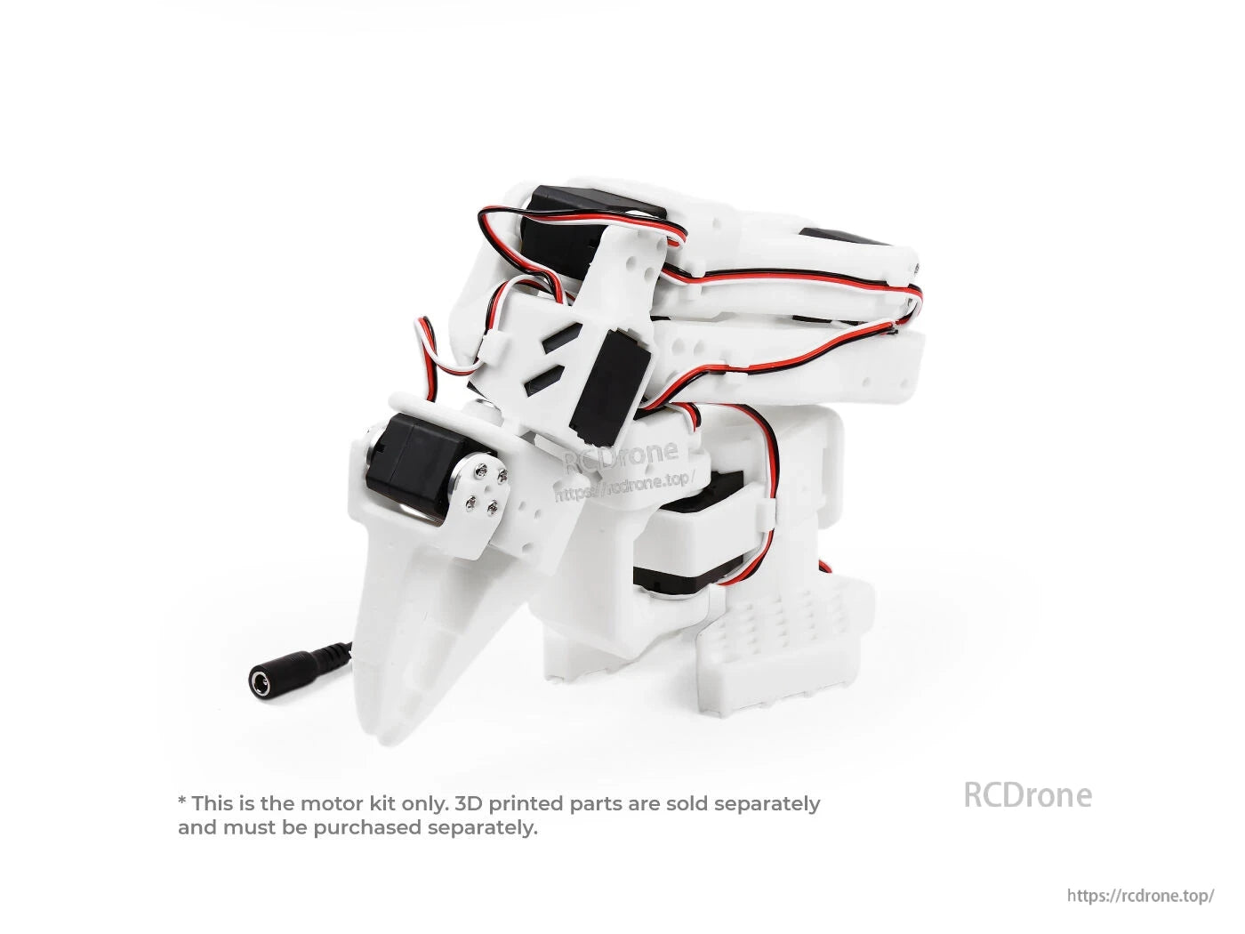 SO-ARM101 Robot Arm, Motor kit includes 6-axis servo with UART and 12-bit encoder; 3D printed parts not included.
