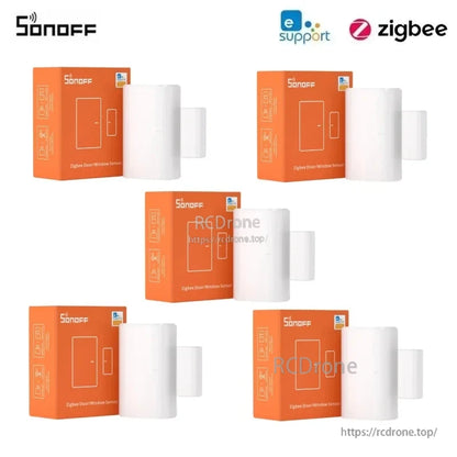 SONOFF SNZB-04P Zigbee Door Window Sensor, SONOFF SNZB-04P Zigbee door/window sensor offers tamper alerts, 5-year battery, local scenes, and works with Alexa, Google Assistant, and e-support for smart home integration.