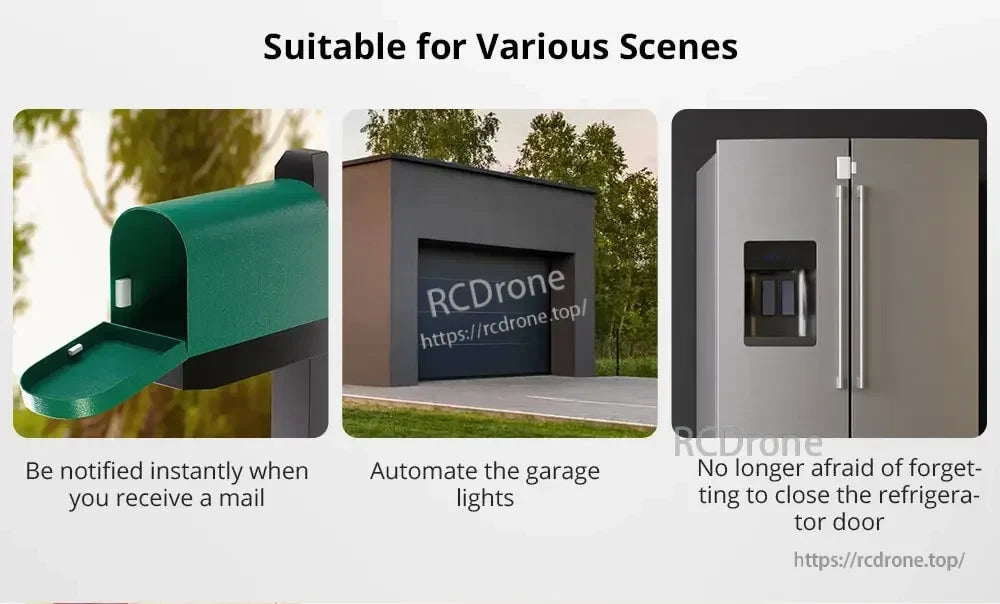 SONOFF SNZB-04P Zigbee Door Window Sensor, Smart sensor for mail, garage lights, and fridge door alerts.