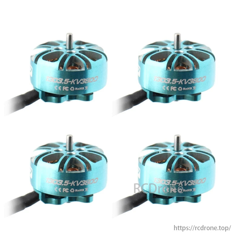 SPARKHOBBY XSPEED 1303.5 brushless motors, 2500KV/3800KV/5500KV, for 2.0-inch Cinewhoop and 2.5-inch Toothpick drones, 3~6S Lipo batteries.