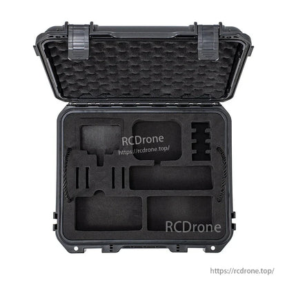 STARTRC 2-layer hard case for DJI Osmo Action 5 Pro, IP67 waterproof, with EVA foam, ideal for safe travel and storage of camera accessories.