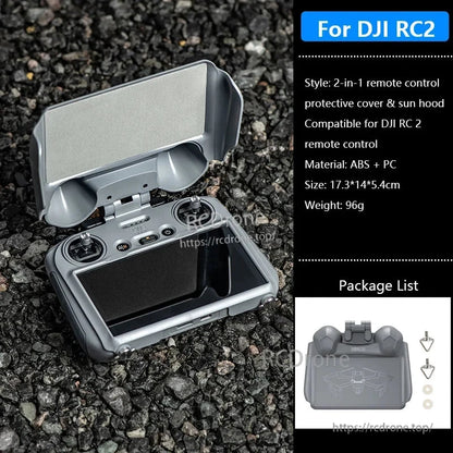 Protect your DJI RC Mini 4 Pro/Air 3 screen with a 2-in-1 protective cover and sun hood.
