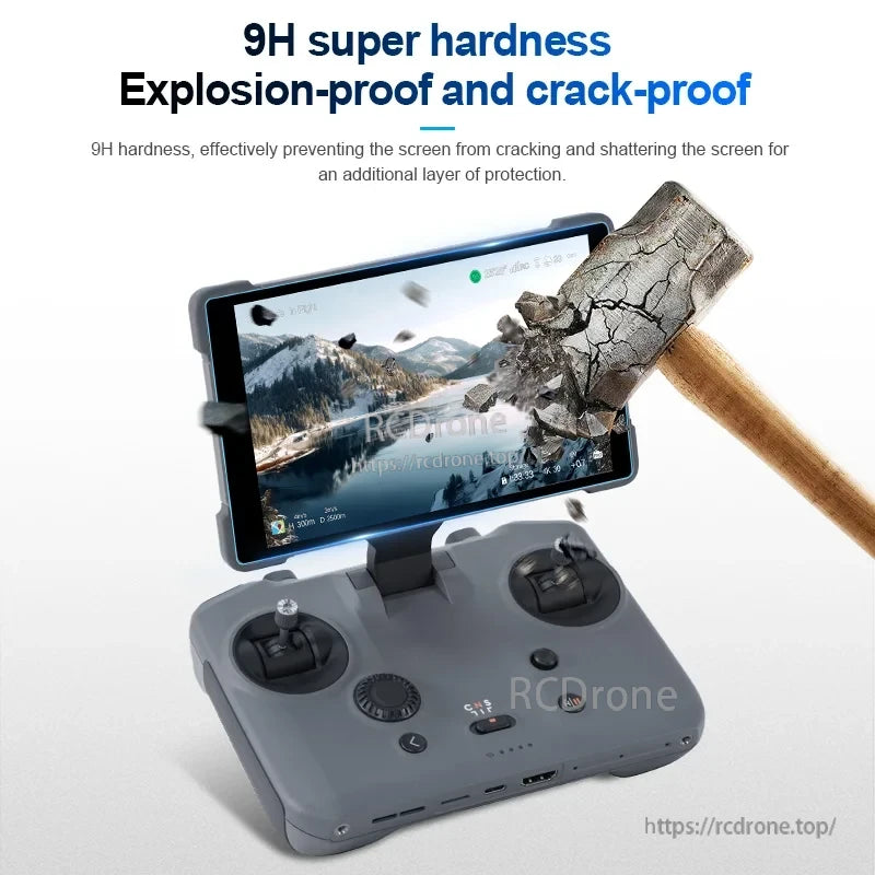 STARTRC AR Mavic 4 Pro Screen, 9H hardness screen protector offers explosion-proof, crack-proof protection, effectively safeguarding the device's display.
