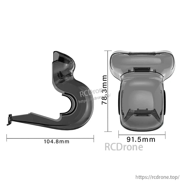 STARTRC Air 3S Gimbal Protector, Silicone pads on both sides and top prevent damage to drone during installation or removal of protector.