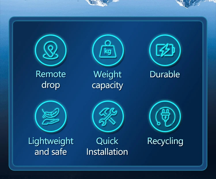 STARTRC Airdrop, Remote drop, weight capacity, durable, lightweight and safe, quick installation, recycling.