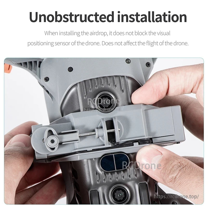 STARTRC Airdrop, No obstructions during airdrop installation ensures drone visual sensor function.