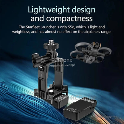 STARTRC Airdrop, 55g lightweight drone accessory, compact design, minimal range impact, supports 400g payload, compatible with DJI Avata 2, made of durable ABS+PC material.