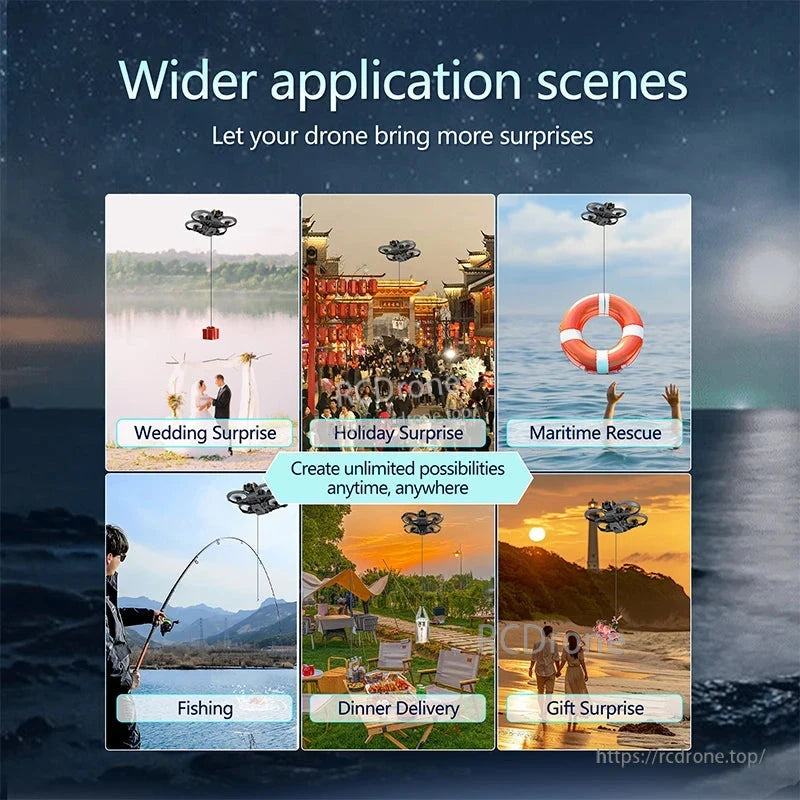 STARTRC Airdrop, Ideal for weddings, holidays, rescue, fishing, dinner delivery, and gift surprises—enabling endless possibilities anytime, anywhere.
