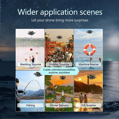 STARTRC Airdrop, Ideal for weddings, holidays, rescue, fishing, dinner delivery, and gift surprises—enabling endless possibilities anytime, anywhere.