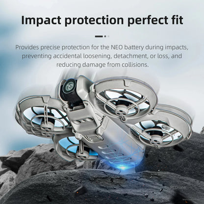 NEO battery protection ensures perfect fit and safeguards against impacts, loosening, detachment, loss, and collision damage.