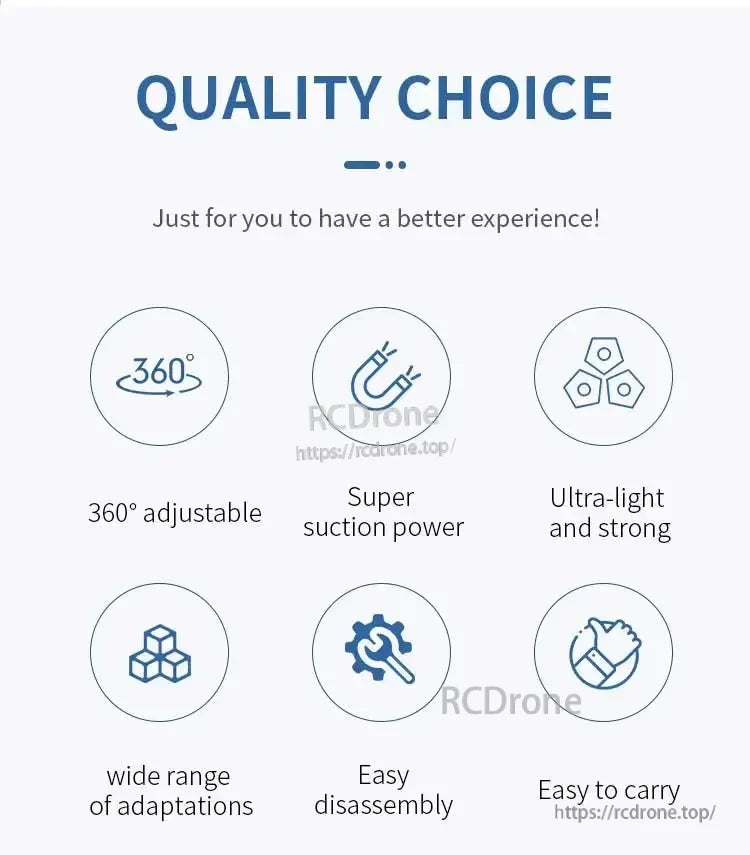 STARTRC Camera Mount, 360° adjustable, ultra-light, strong suction, portable, easy to disassemble, widely adaptable design. (14 words)