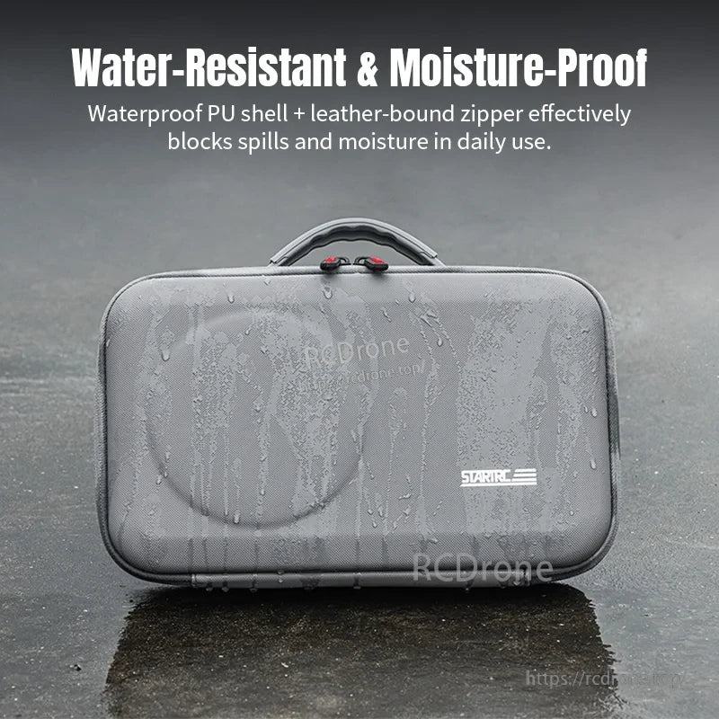 STARTRC Camera Shoulder Bag, Water-resistant camera bag with waterproof PU shell and leather-bound zipper