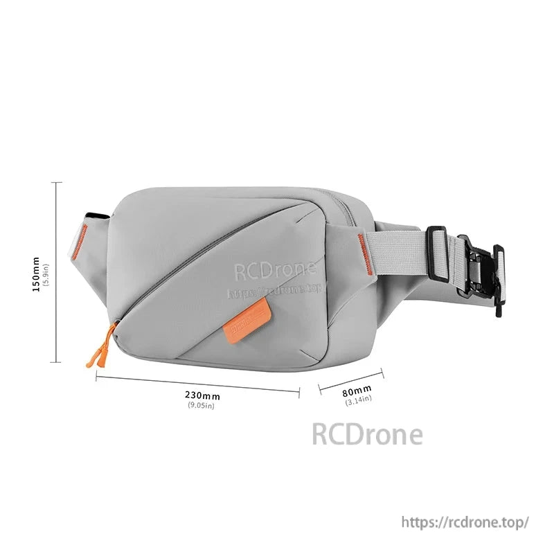 STARTRC Camera Storage Bag, Waterproof cross-body bag (230x150x80mm) for DJI Pocket 3, Action 4/5 Pro, and Insta360 X5/X4.