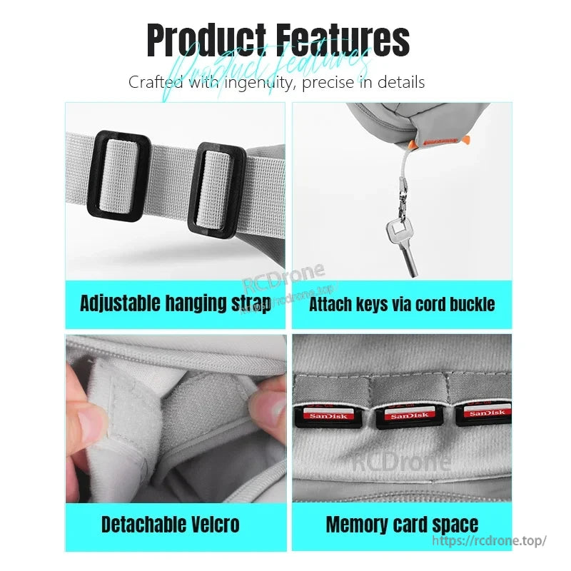STARTRC Camera Storage Bag, This bag has precision design, adjustable straps, and detachable storage, crafted with ingenuity.