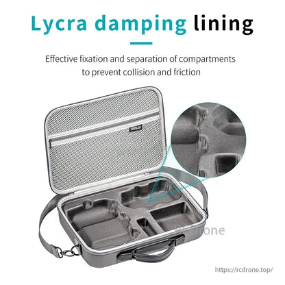 The STARTRC carrying case is designed for DJI Mini 4 Pro, storing the RC 2 controller and accessories.