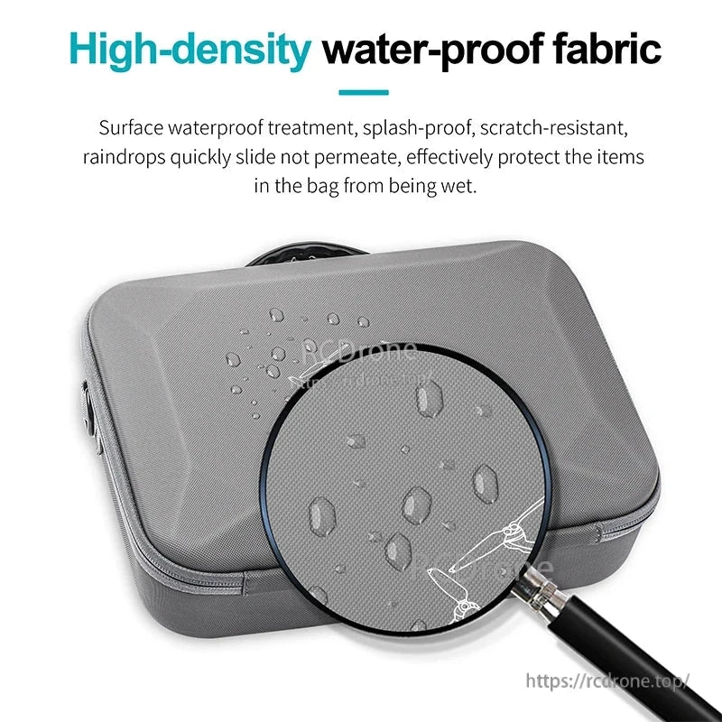 High-density waterproof fabric protects from rain and scratches, with raindrops quickly sliding off to keep contents dry.