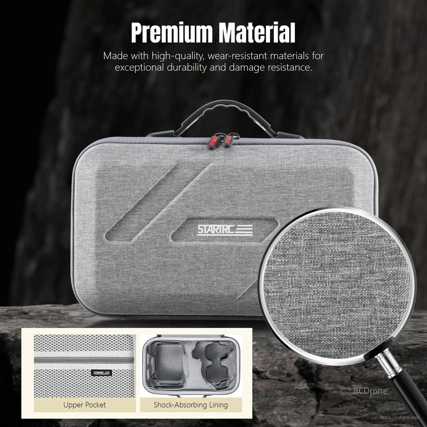 Protect DJI FLIP drone and accessories with a nylon splash-proof carrying case.