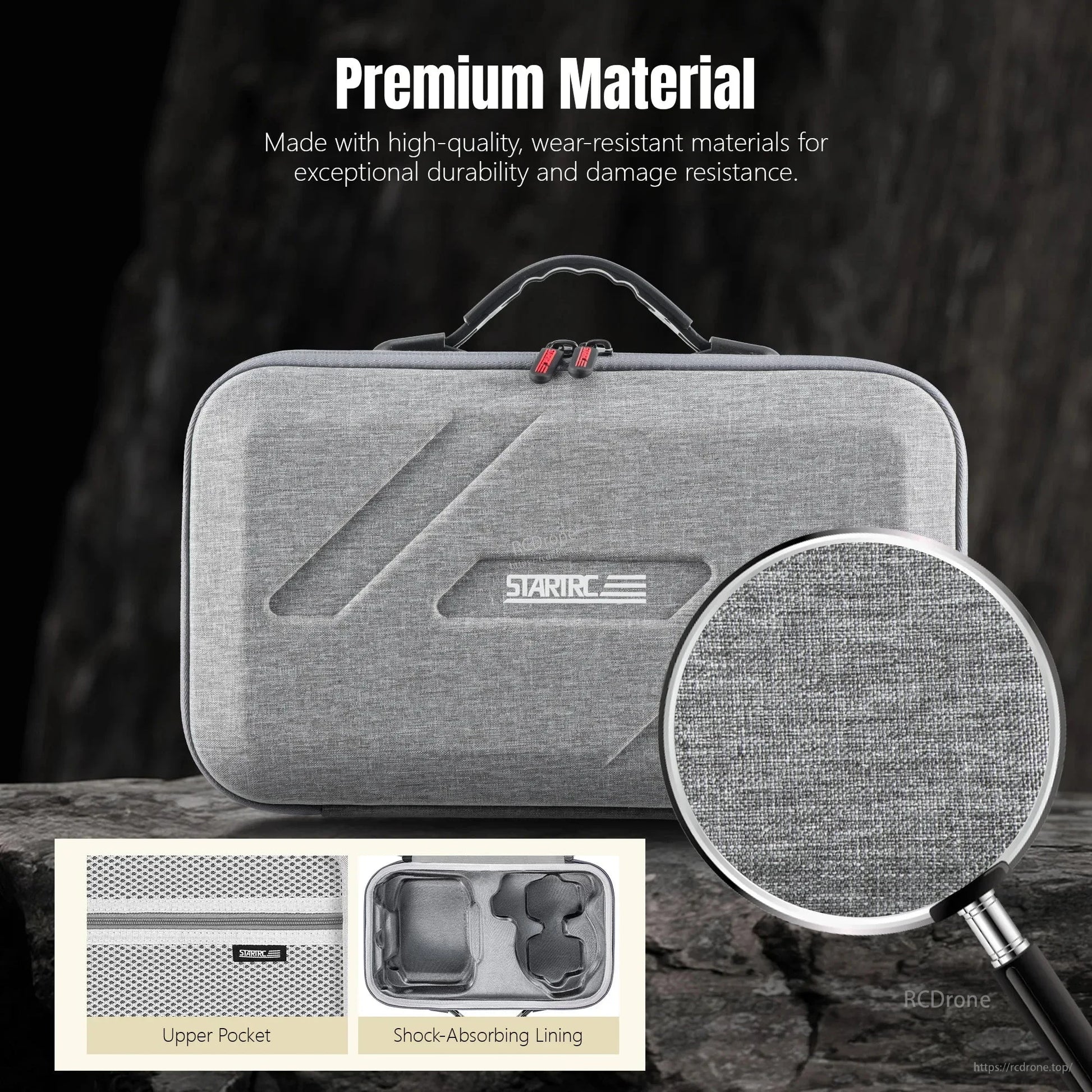 Protect DJI FLIP drone and accessories with a nylon splash-proof carrying case.