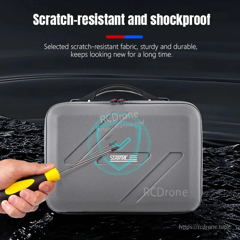 Durable, scratch-resistant case with shockproof design and visible STARTRC logo, made of long-lasting fabric to maintain a new appearance.