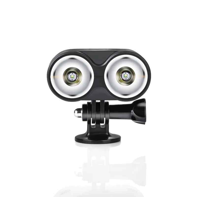 STARTRC Charger Accessory: LED Searchlight, Product features multiple mounting options including a GoPro-style female mount and quarter thread fittings for adjustable angles.