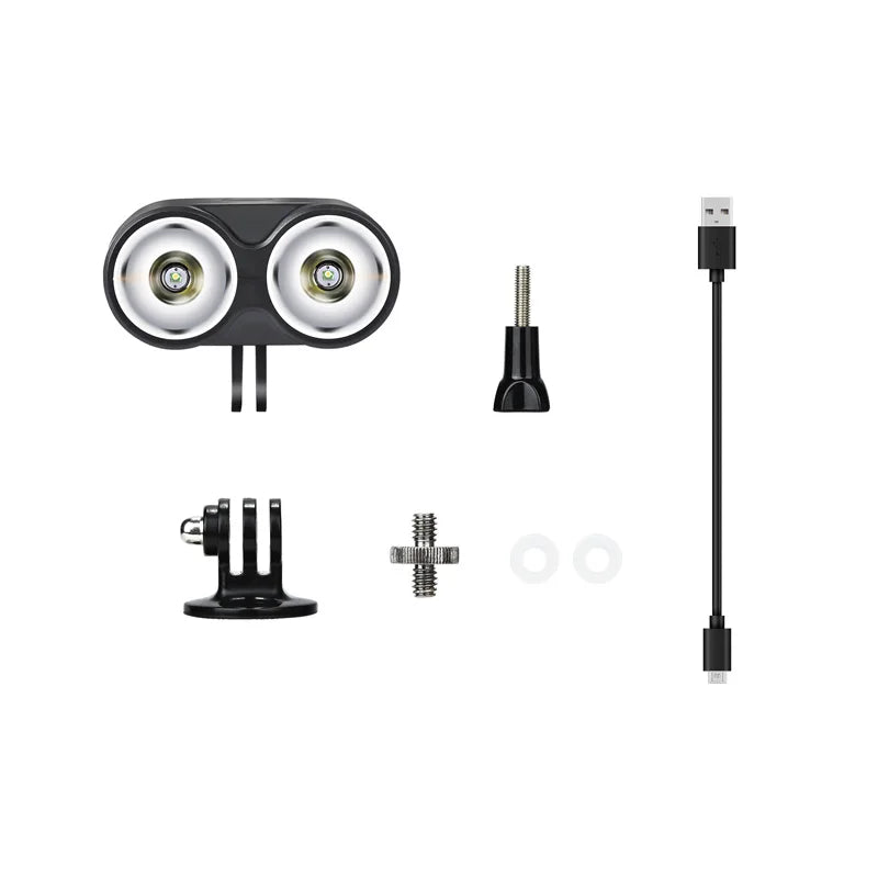 STARTRC Charger Accessory: LED Searchlight, STARTRC charger accessory kit includes LED searchlight and mount bracket for DJI Avata 2 drone.
