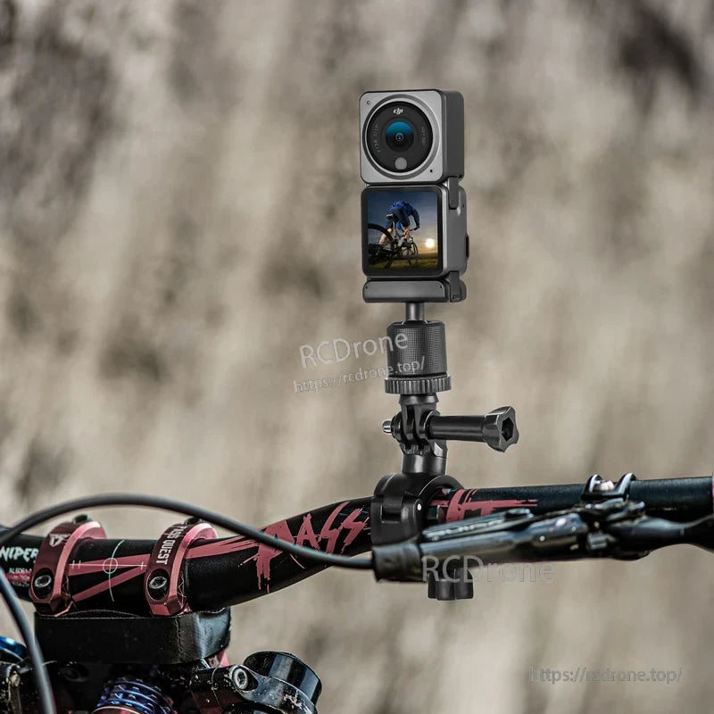 STARTRC For DJI Action 5 Pro Bicycle Holder, Made of durable plastic, this item is compact and easy to carry.