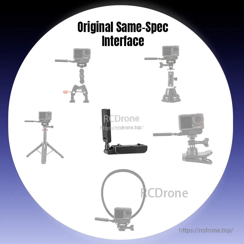 STARTRC DJI Action Magnetic Mount, Easy installation with quick install and disassembly via side buttons, compact and portable for shooting anywhere.