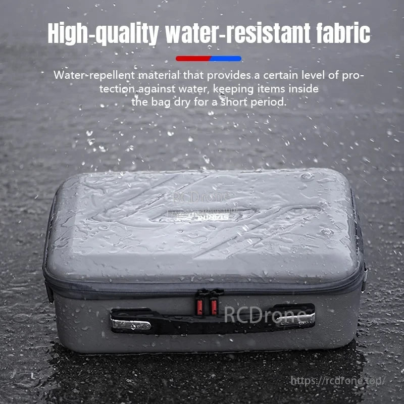 STARTRC DJI Flip Carry Case, Water-resistant fabric protects contents from moisture during brief exposure.
