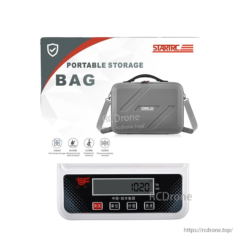 STARTRC DJI Flip Carry Case, STARTRC portable bag: waterproof, shockproof, travel-friendly storage solution.