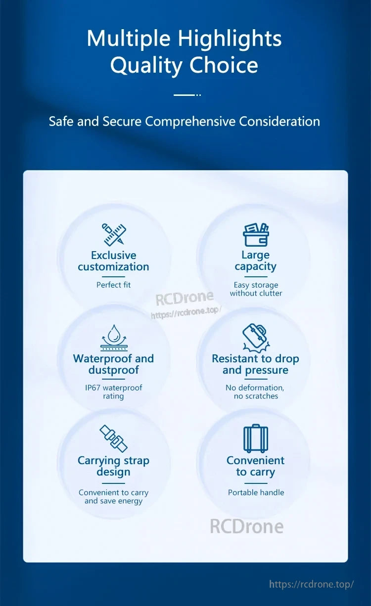 The STARTRC DJI NEORC Waterproof Case features water resistance, drop resistance, and customization options for a safe and secure camera storage solution.