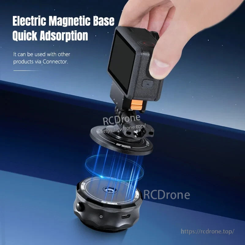 STARTRC DJI Pocket Suction Mount, Quick electric magnetic base with connector for compatibility and fast adsorption.