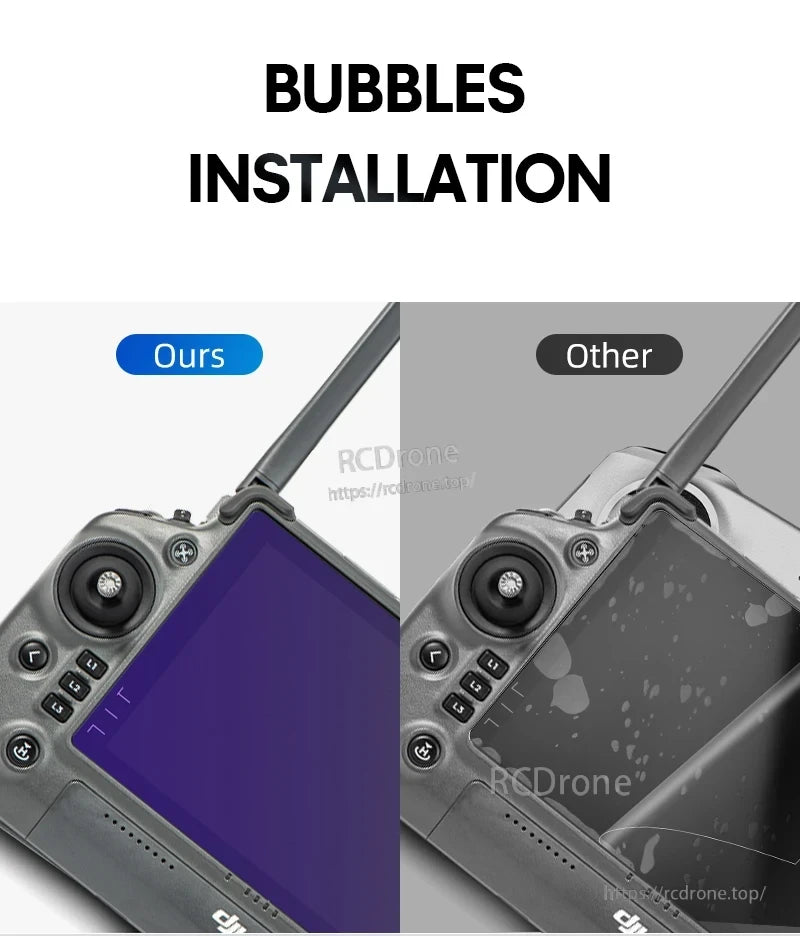 STARTRC DJI RC Plus Screen Protector, Precisely cut for DJI RC Plus, this product features real-machine mold opening for accurate alignment and full-screen coverage.
