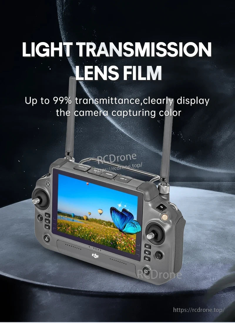 STARTRC DJI RC Plus Screen Protector, High transmission lens film offers up to 99% light transmission for a clear and accurate color display.