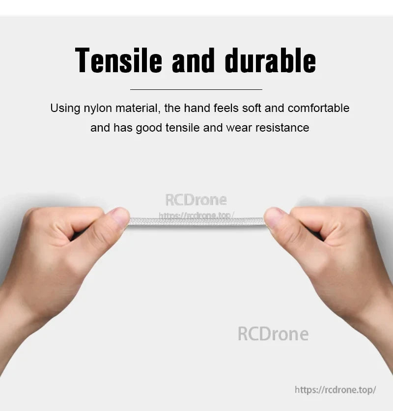 STARTRC Data Cable, Tensile and durable nylon cable, soft touch, high strength, excellent wear resistance.